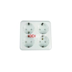   Anco Austin falon kívüli beltéri négyes dugalj 4x2p+f IP20 321115