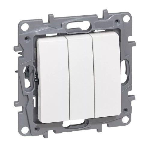 Niloé 101/3 3x1P kapcsoló betét adapterrel 1M fehér süllyesztett csavaros IP20 LEGRAND 764503