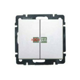 Valena 105 2x1P csillárkapcsoló betét közp. fedéllel fehér süllyesztett IP31 2- LEGRAND 774213