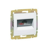 Valena adatcsatlakozó dugalj UTP RJ45 8(8) Cat5e fehér csavaros LEGRAND 774238