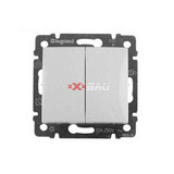 Valena 105 2x1P csillárkapcsoló betét közp. fedéllel fehér süllyesztett IP31 2- LEGRAND 774405