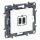 NiloéStep USB töltőaljzat 2xC 100-240V 50-60Hz/ 3000mA-max. süllyesztett fehér IP40 LEGRAND 863139