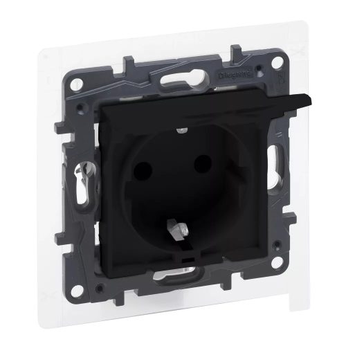 NiloéStep 162 dugalj fekete IP44 süllyesztett rugós LEGRAND 863523