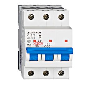 Kismegszakító AMPARO 6kA, C 16A, 3 pólusú
