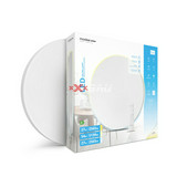 LED fali/mennyezeti lámpatest távirányítóval 3CCT DIM falonkívüli 2x 27W 175-265V AC CLA3CCT54W-C201