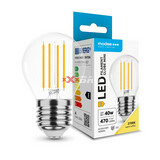 LED lámpa kisgömb P45 filament 4W- 45W E27 430lm 827 220-240V AC 25000h 360° 2700K G45F2700K4WE27