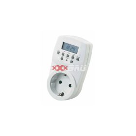   Dugaszolható időkapcsoló 1800W LCD max. 140-program kvarcvezérlésű digitális hetiprogram GR1222