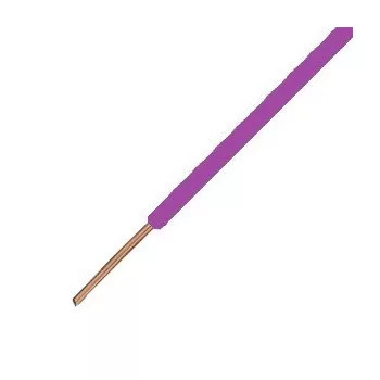 H07V-U 1x 1.5mm2 lila/ibolya tömör 450V/U0 750V H07V-U (MCu) 100m GR15LILA100