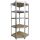 Sarok Salgó polc 180x70x40 EZÜST, 175KG/POLC TEHERBÍRÁSSAL 5 POLCOS GR1807040