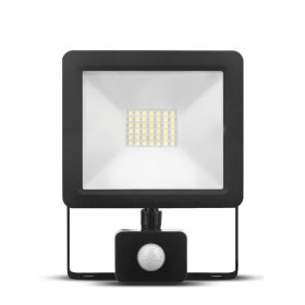   LED fényvető PIR-érzékelős 10W 220-240V AC 1000lm 4000K fekete-ház alumínium  GRLL3358