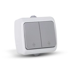  106+6 Felületre Szerelhető Dupla Váltókapcsoló IP54 GRS1066K