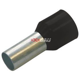   Érvéghüvely szigetelt normál 6mm2 18mm fekete Haupa 270740