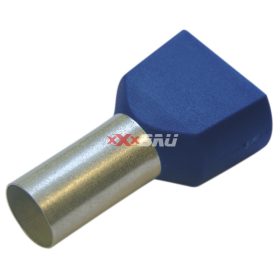   Érvéghüvely szigetelt iker 2x 2.5mm2 10mm kék Haupa 270792