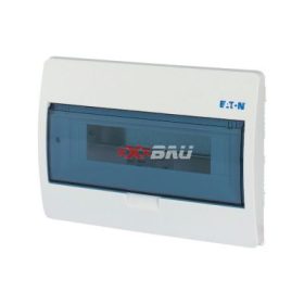   Kiselosztó PE/N-sínnel műanyag 1x 12M süllyesztett fehér IP40 átlátszó teli BC-U-1/12-ECO EATON 280354