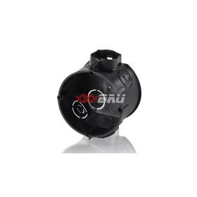   Süllyesztett szerelvénydoboz 1-es kerek 80mm 65mm-átmérő fekete műanyag E106M25 F-TRONIC 7310129
