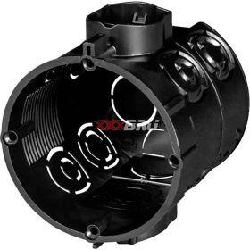   Süllyesztett szerelvénydoboz mély 1-es kerek 80mmx 65mm-átmérő fekete műanyag E107M25 F-TRONIC 7310131