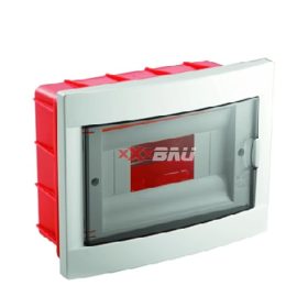 LOTUS lakáselosztó süllyesztett 1x8M+átlátszó ajtó