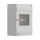 Lakáselosztó falonkívüli 1x4m ajtó nélkül fehér IP 30 db1