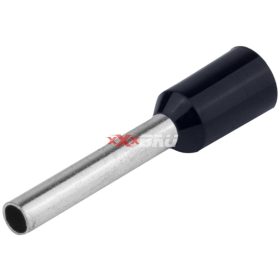   Érvéghüvely DIN-VDE szigetelt normál 6mm2 12mm fekete TRACON E122