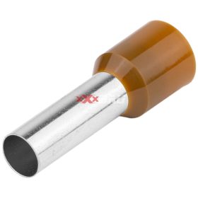   Érvéghüvely DIN-VDE szigetelt normál 25mm2 16mm barna TRACON E128