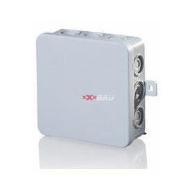   Kötődoboz falonkívüli 100mmx 100mmx 40mm szürke műanyag IP54 12 kábel/cső E114 F-TRONIC 7340044