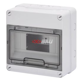   Kiselosztó PE/N sín nélkül UV-álló DC1000V 1x 8M falonkívüli szürke IP55 átlátszó 40CD GEWISS GW40003