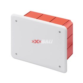   Süllyesztett kötő-/szerelvénydoboz DIN-sínnel téglalap 160mm x 130mm x műanyag piros 48PT GEWISS GW48005