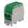Fővezetéki leágazókapocs 130/100A Cu/Al csavaros zöld 2x25+2x16mm2 HLAK 25 1/2 M2 Pollmann 2080138