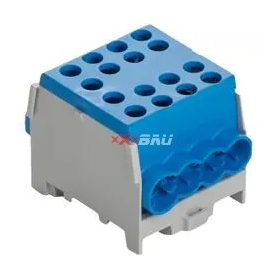   Fővezetéki leágazókapocs 150/125A Cu/Al csavaros kék 2x35+6x25mm2 HLAK 35-1/6 M2 Pollmann 2080184