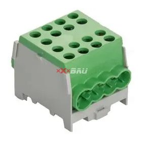   Fővezetéki leágazókapocs 150/125A Cu/Al csavaros zöld/sárga 2x35+6x25mm2 HLAK 35-1/6 M2 Pollmann 2080185