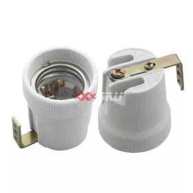 F 27-46P beépithető foglalat lemezzel 250V kerámia