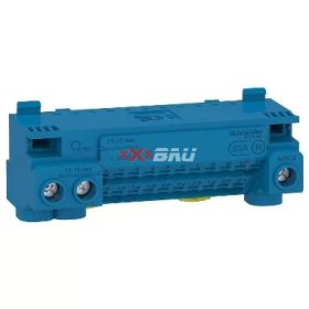   Csatlakozóblokk N 1P 63A 440V termoplaszt 0.5-25mm2/sokerű 0.5-16mm2/tömör kék Pragma Schneider LGYT1N24