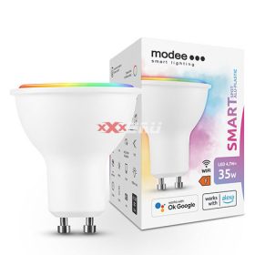   Okos LED lámpa (Tuya Wi-Fi) tükrös 4,7W- 35W GU10 400lm DIM 220-240V AC 15000h LED Smart Modee MSL-GU104,7WRGB
