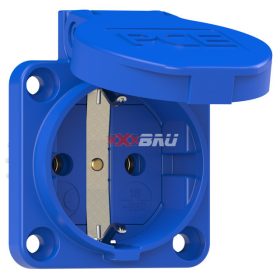   PCE 105-0bs beépíthető,oldalsó csatlakozású aljzat IP54