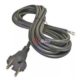 EMOS dugós csatlakozóvezeték H05RR-F 2x1,5mm2, fekete, 5m