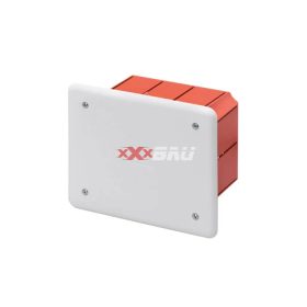   Süllyesztett kötő-/szerelvénydoboz DIN-sínnel téglalap 118mm x 96mm x műanyag piros 48PT GEWISS GW48003