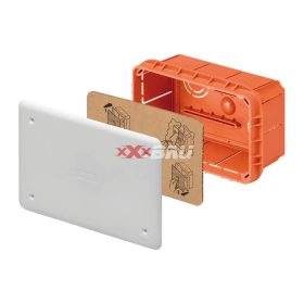   Süllyesztett kötő-/szerelvénydoboz DIN-sínnel téglalap 152mm x 98mm x műanyag piros 48PT GEWISS GW48004