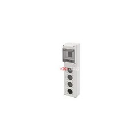  Dugaszoló kiselosztó 16A/230V 5M 4x(50x50mm)-dugaljhely műanyag fali IP65 szürke 68Q-DIN GEWISS GW68026N