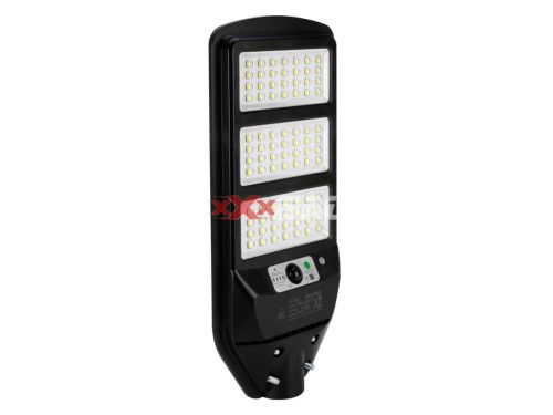 LED közvilágítási lámpatest PIR-érzékelős szolár 13h/LiFePo4-akkuval 1300lm 150W LL1322