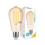 LED lámpa ST64 filament 4W- 33W E27 360lm 818 220-240V AC 15000h 320° 1800K ST64FA1800K4WE27