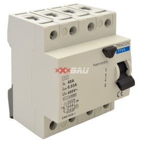   "Áram-védőkapcsoló, 4 pólusú Cikkszám:TFV4-40030 (EAN: 5997374138789) Műszaki adatok 40A, 30mA, 6kA, AC"